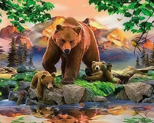 500 Piece Jigsaw Puzzle,Mama Grizzly Bear, Puzzles for Adults 500 Piece, Jigsaw Puzzles for Child, Adults Home Decor
500 Piece Jigsaw Puzzle,Mama Grizzly Bear, Puzzles for Adults 500 Piece, Jigsaw Puzzles for Child, Adults Home Decor