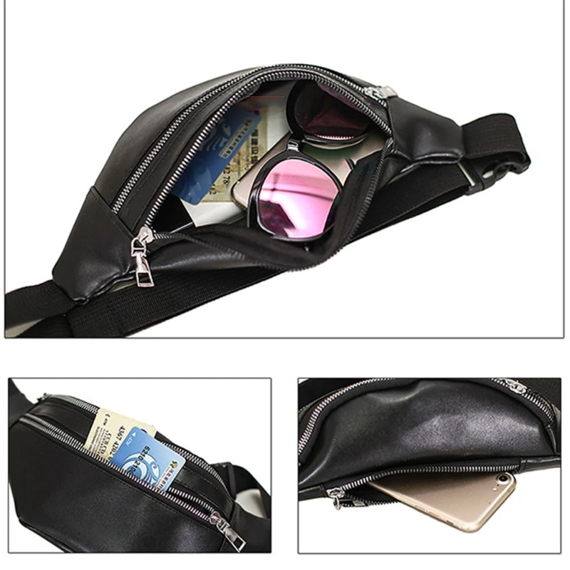 50LD Fanny Packs Waist Pack Bag with Zipper Pockets Adjustable Belt PU Leather for Men Women Fashion Travel Pouch
50LD Fanny Packs Waist Pack Bag with Zipper Pockets Adjustable Belt PU Leather for Men Women Fashion Travel Pouch