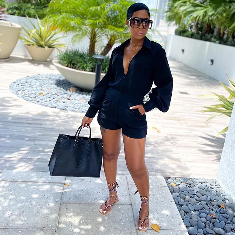 Комбинезон женский с длинным рукавом, пикантные шорты с завышенной талией, штаны, Клубная одежда, модный короткий комбинезон с принтом
Комбинезон женский с длинным рукавом, пикантные шорты с завышенной талией, штаны, Клубная одежда, модный короткий комбинезон с принтом