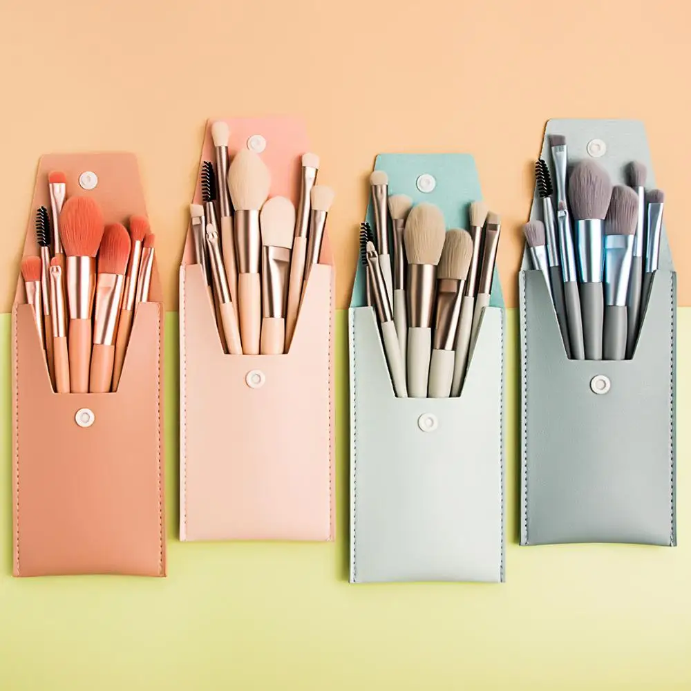 8Pcs Mini Wooden Handle Aluminum Tube Nylon Makeup Brushes Set Contracted And Portable Beauty Eye Shadows Makeup Tools Cosmetics
8Pcs Mini Wooden Handle Aluminum Tube Nylon Makeup Brushes Set Contracted And Portable Beauty Eye Shadows Makeup Tools Cosmetics