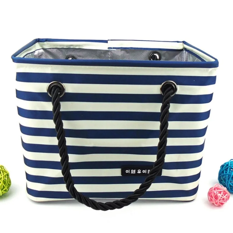 Portable Insulated Lunch Bag Striped Thermal Bags Kids Baby Tote Lunch Box Outdoor Travel Picnic Bag
Portable Insulated Lunch Bag Striped Thermal Bags Kids Baby Tote Lunch Box Outdoor Travel Picnic Bag