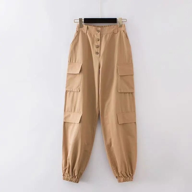Button Fly High Waist Cargo Pants For Women Summer Autumn Streetwear Casual Pantalones Joggers Pants High Waist Loose Trousers
Button Fly High Waist Cargo Pants For Women Summer Autumn Streetwear Casual Pantalones Joggers Pants High Waist Loose Trousers