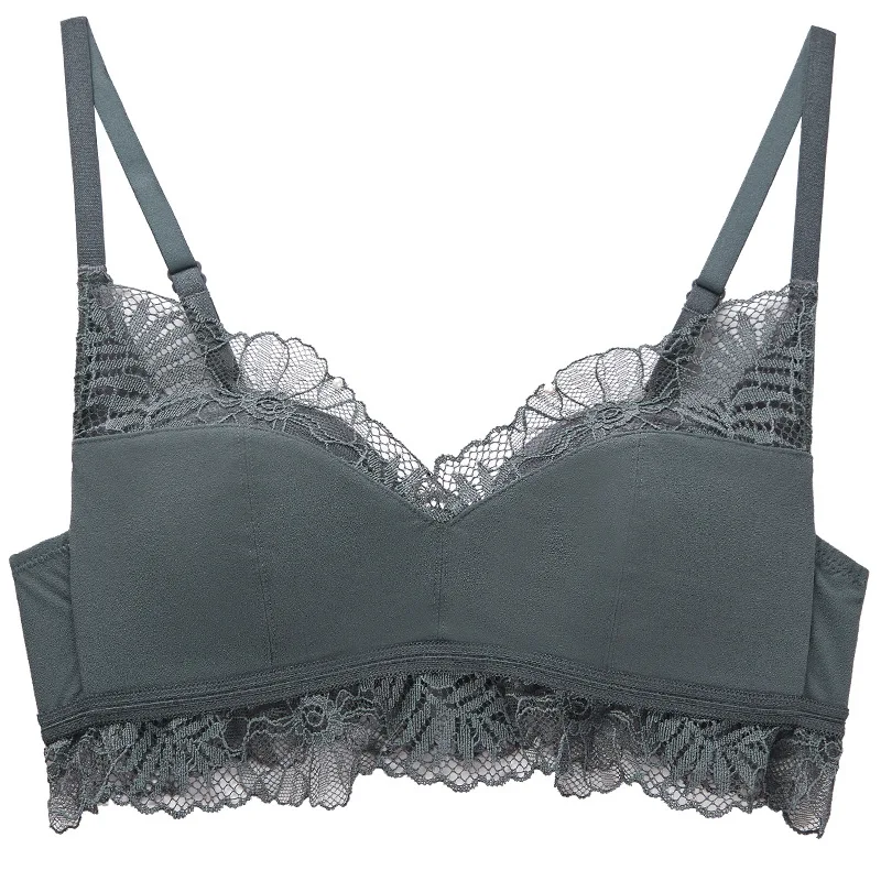 2020 comfort Seamless lace Ruffles push up bra underwear women crop top Back Closure Wire Free bras for women lingerie bralette
2020 comfort Seamless lace Ruffles push up bra underwear women crop top Back Closure Wire Free bras for women lingerie bralette