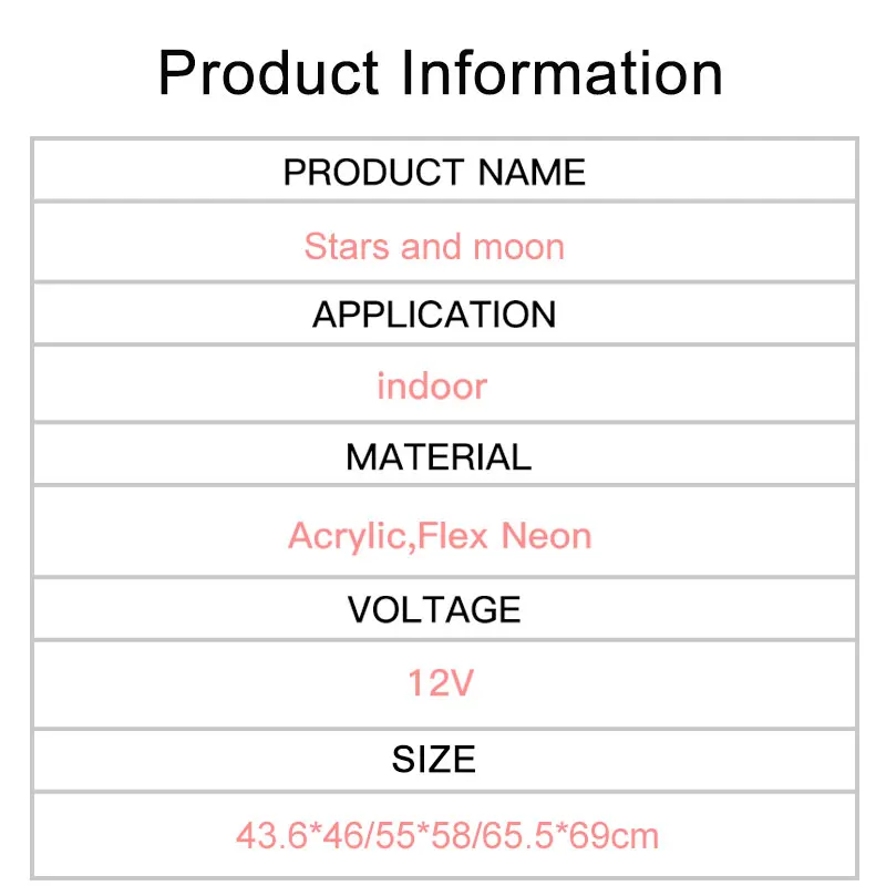 Moon Stars Customize Neon Sign Light Aesthetic Room Lamps for Wall Decor Home Bedroom Bar Wedding Birthday Party Design Lights
Moon Stars Customize Neon Sign Light Aesthetic Room Lamps for Wall Decor Home Bedroom Bar Wedding Birthday Party Design Lights