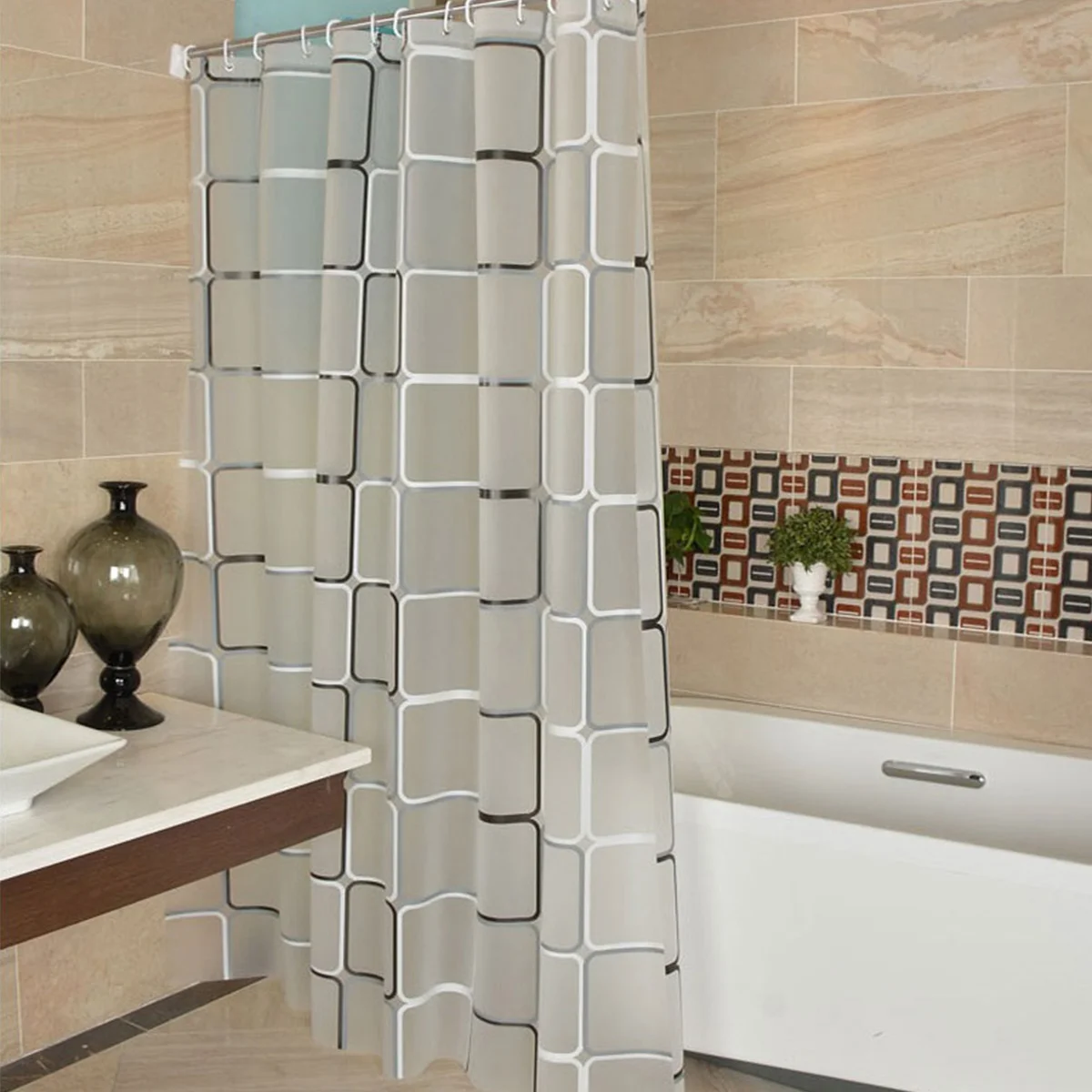 2021 PEVA Waterproof Shower Curtain Liner Translucent Bathroom Curtain Luxury Bath Curtain With 12 High Quality Hooks
2021 PEVA Waterproof Shower Curtain Liner Translucent Bathroom Curtain Luxury Bath Curtain With 12 High Quality Hooks