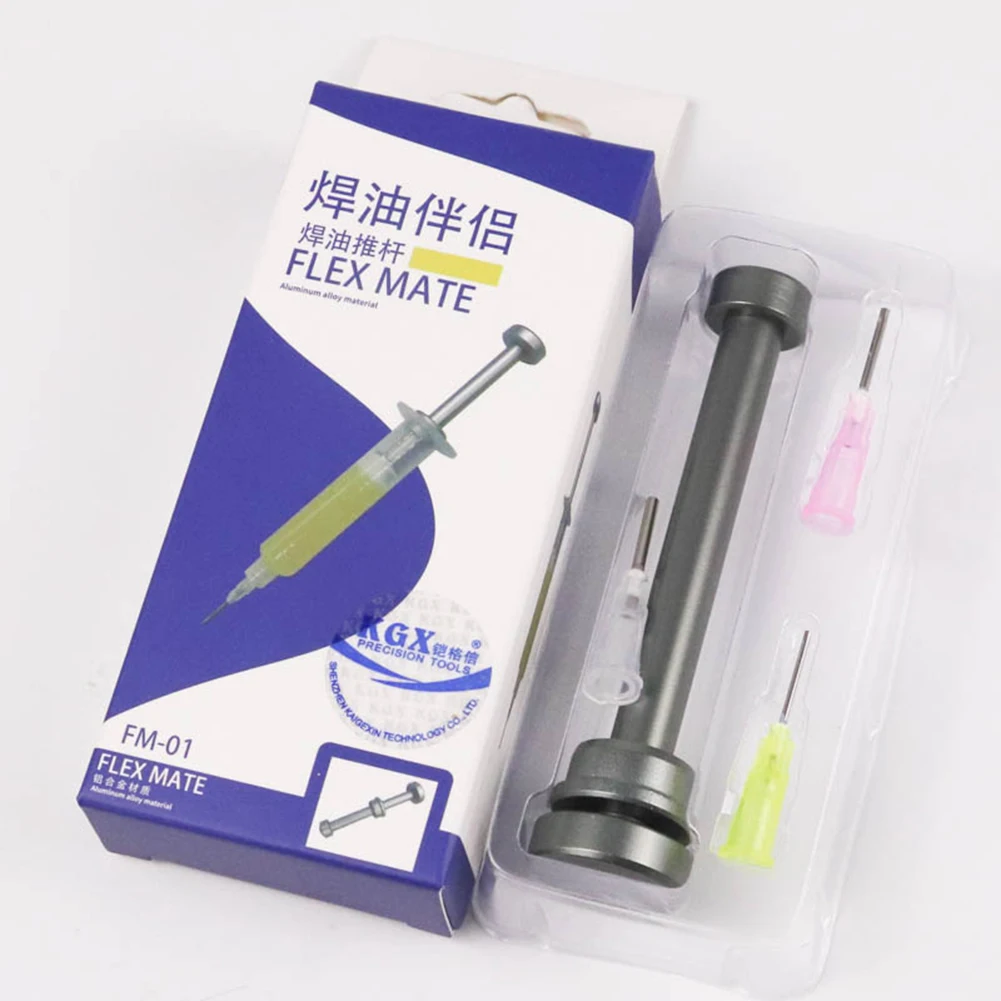 Welding Oil Flux Booster Soldering Needle Barrel Push Rod Propulsion Repair Tool Strong Toughness Metal Portable Supplies
Welding Oil Flux Booster Soldering Needle Barrel Push Rod Propulsion Repair Tool Strong Toughness Metal Portable Supplies