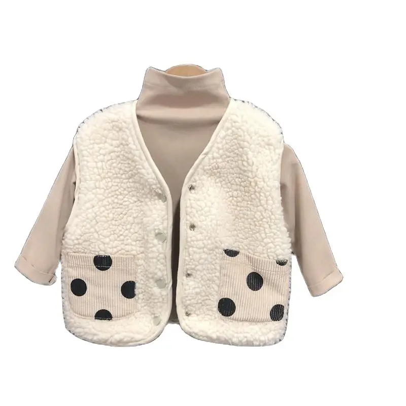 Waistcoat Western fashion baby vest autumn and winter Spring and autumn children lamb wool P4805
Waistcoat Western fashion baby vest autumn and winter Spring and autumn children lamb wool P4805