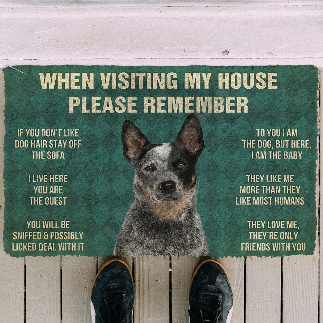 3D Please Remember Australian Cattle Dog's House Rules Custom Doormat Non Slip Door Floor Mats Decor Porch Doormat
3D Please Remember Australian Cattle Dog's House Rules Custom Doormat Non Slip Door Floor Mats Decor Porch Doormat