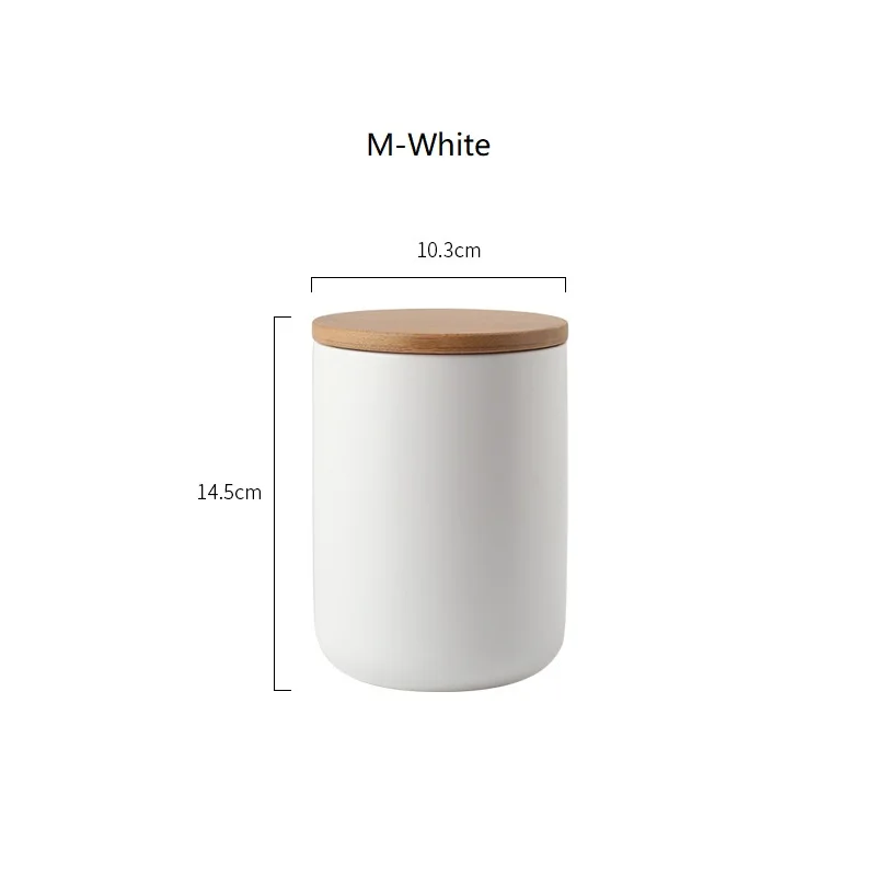 Nordic Ceramic Seal Storage Bottle Jar Multipurpose Wood Cover Kitchen Seasoning Jar Coffee Bean Jar Home Kitchen Decoration
Nordic Ceramic Seal Storage Bottle Jar Multipurpose Wood Cover Kitchen Seasoning Jar Coffee Bean Jar Home Kitchen Decoration