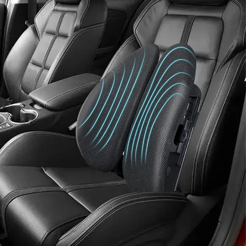 Car Breathable Lumbar Cushion Waist Seat Support Pillow Relieve Lower Back Pain 5 Height Gears Adjustable Seat Back
Car Breathable Lumbar Cushion Waist Seat Support Pillow Relieve Lower Back Pain 5 Height Gears Adjustable Seat Back