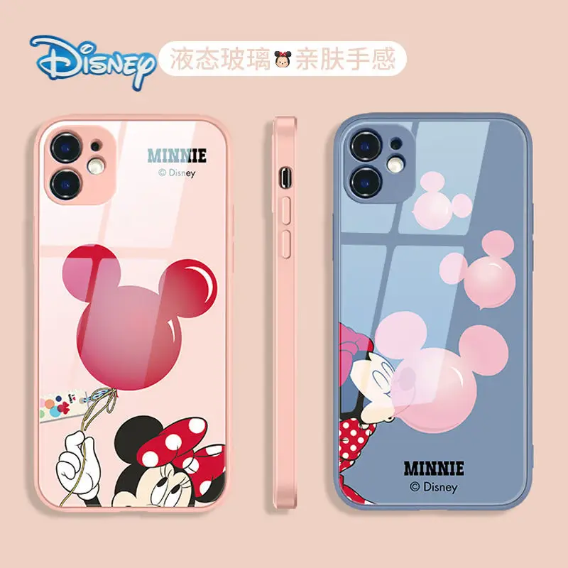 Disney Mickey Minnie Cartoon Glass Mobile Phone Case for iPhone 12 11 Pro Max Mini XR XS 7 8 Plus Cute Cellphone Back Covers
Disney Mickey Minnie Cartoon Glass Mobile Phone Case for iPhone 12 11 Pro Max Mini XR XS 7 8 Plus Cute Cellphone Back Covers
