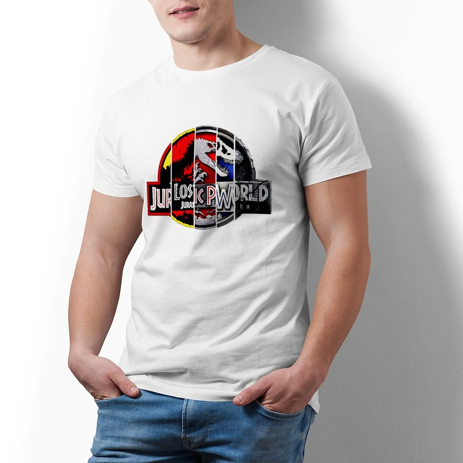 Футболка мужская оверсайз с рисунком парка Юрского периода, 100 хлопок 
Футболка мужская оверсайз с рисунком парка Юрского периода, 100 хлопок