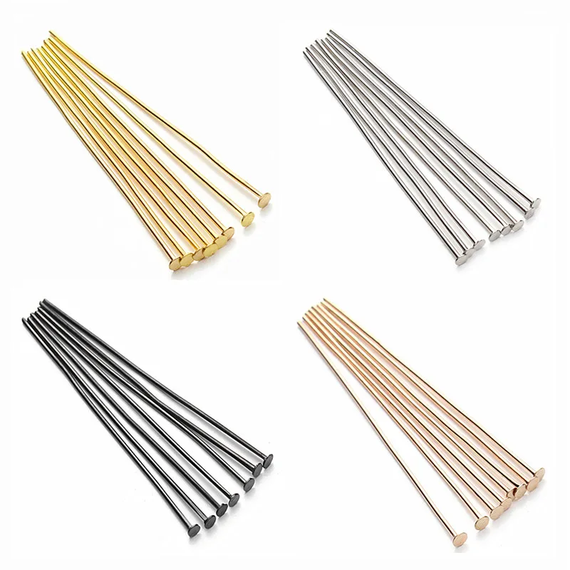 200Pcs Flat Head Pins 16 20 24 30 35 mm Gold/Copper/Rhodium Headpins For Jewelry Findings Making DIY Supplies
200Pcs Flat Head Pins 16 20 24 30 35 mm Gold/Copper/Rhodium Headpins For Jewelry Findings Making DIY Supplies