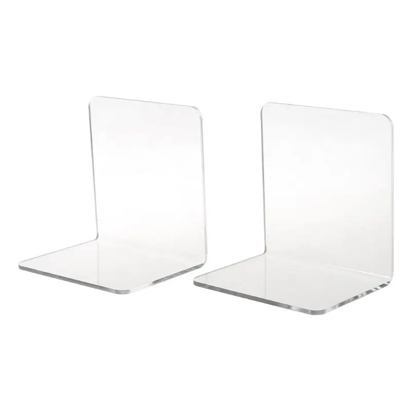2Pcs Clear Acrylic Bookends L-shaped Desk Organizer Desktop Book Holder School Stationery Office Accessories
2Pcs Clear Acrylic Bookends L-shaped Desk Organizer Desktop Book Holder School Stationery Office Accessories
