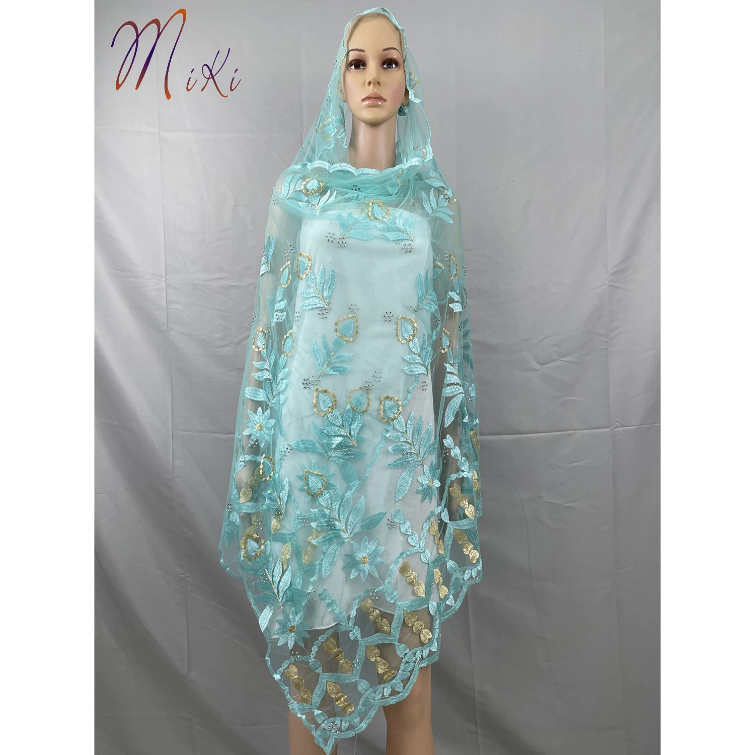 2021 Latest African Women Scarf Good Quality Plain Embroidery with Stones Soft Net Scarf for Headscarf Wraps BK04
2021 Latest African Women Scarf Good Quality Plain Embroidery with Stones Soft Net Scarf for Headscarf Wraps BK04