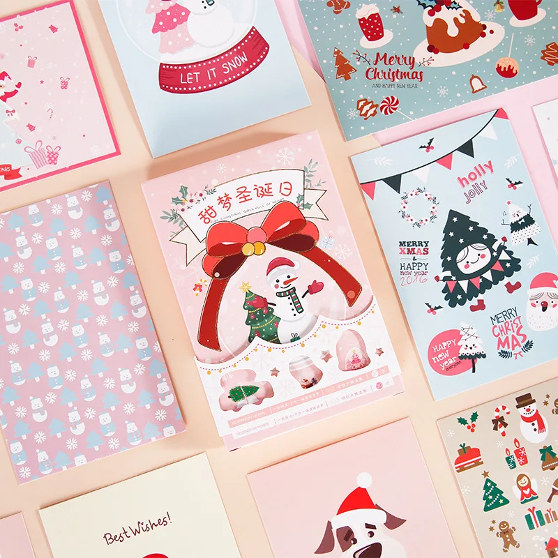30 Sheets/Set Sweet Dream Christmas Day Series Postcard DIY Hand Painted Santa Snowman Greeting Cards Xmas Gift Card
30 Sheets/Set Sweet Dream Christmas Day Series Postcard DIY Hand Painted Santa Snowman Greeting Cards Xmas Gift Card