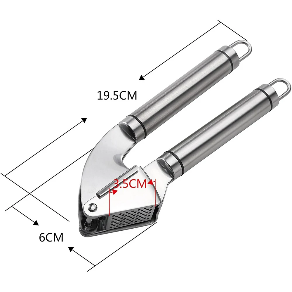 Cooking Steel Garlic Crusher Handheld Stainless Easy To Clean Crushing Garlic Ginger Tools Kitchen Squeezer Masher
Cooking Steel Garlic Crusher Handheld Stainless Easy To Clean Crushing Garlic Ginger Tools Kitchen Squeezer Masher