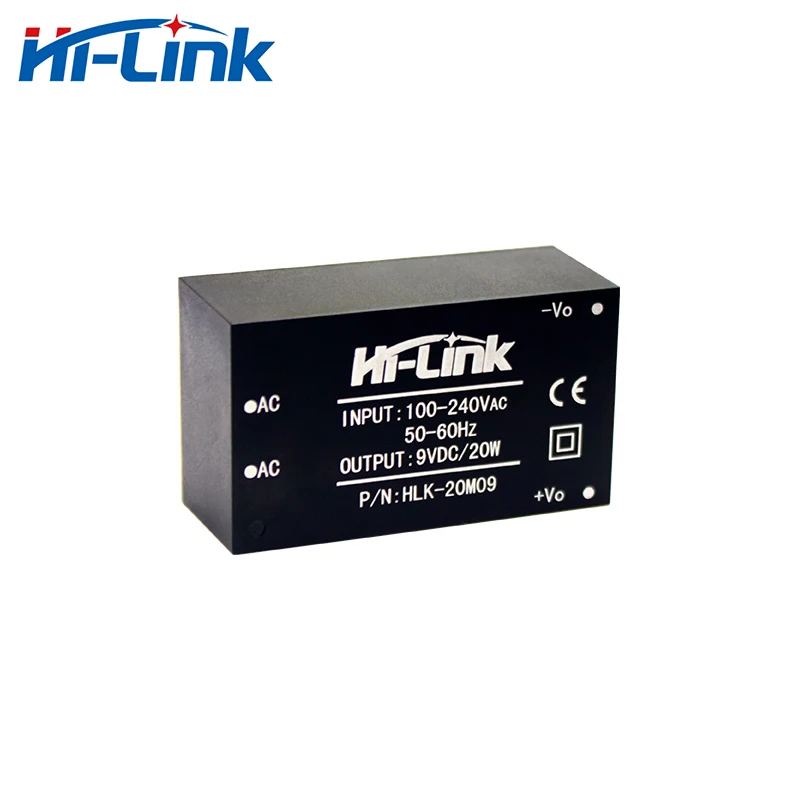 2pcs/lot 85-264V to 9V 2.2A output pcb circuit board mini AC DCswitch power supply HLK-20M09 Manufacturer
2pcs/lot 85-264V to 9V 2.2A output pcb circuit board mini AC DCswitch power supply HLK-20M09 Manufacturer