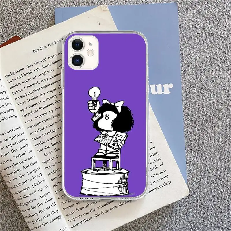 Argentina Quino Mafalda Girl Phone Case for iPhone 8 7 6 6S Plus X 5S SE 2020 XR 11 pro XS MAX 12 12Mini
Argentina Quino Mafalda Girl Phone Case for iPhone 8 7 6 6S Plus X 5S SE 2020 XR 11 pro XS MAX 12 12Mini
