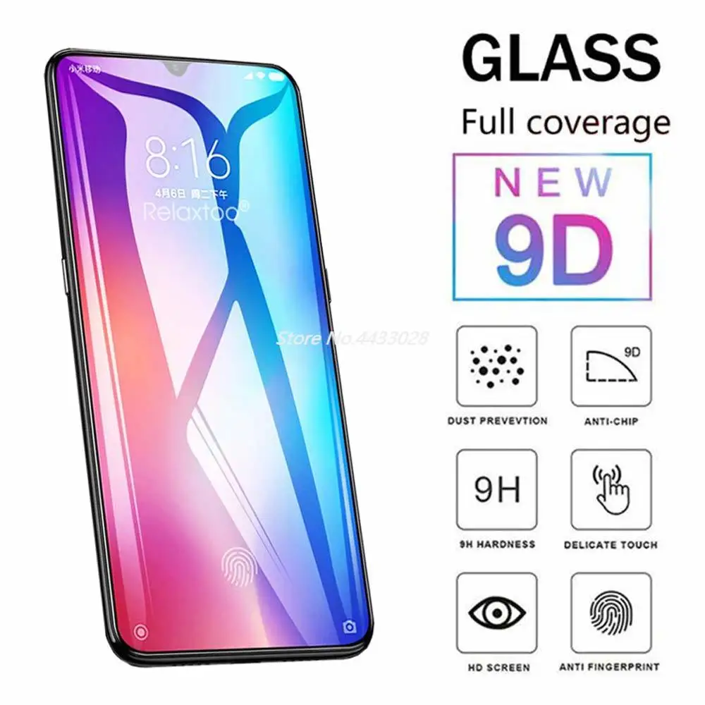 

9H 5D Full Cover Tempered Glass for Xiaomi CC 9 SE HD Screen Protector Glass Film for Xiaomi CC9 SE Full Glue Protective Film