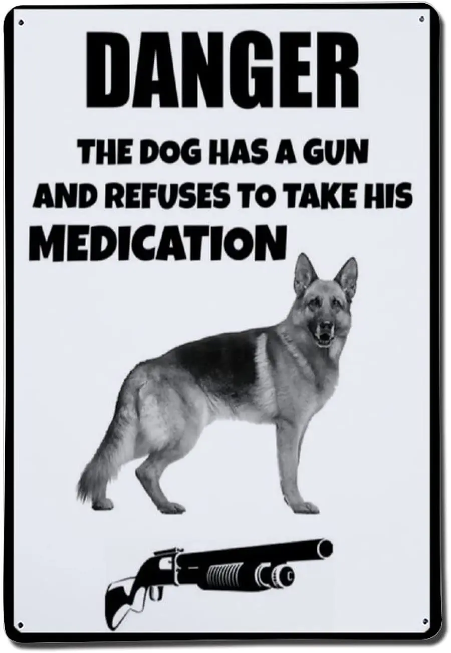 Aluminum Signs Metal Sign Warning Sign Notice Sign Danger the Dog Medication Metal Sign for Garage Garden Craft Bar Road
Aluminum Signs Metal Sign Warning Sign Notice Sign Danger the Dog Medication Metal Sign for Garage Garden Craft Bar Road
