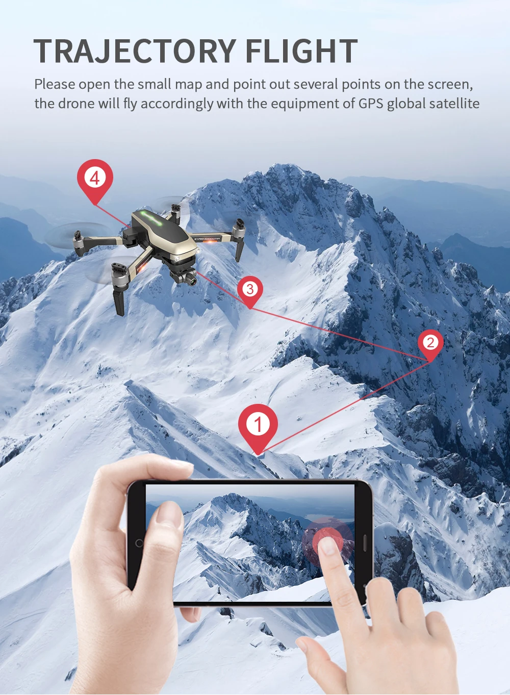 X1 PRO GPS Profissional RC Drone with 4K Camera HD Anti-shake Gimbal Drones 5G WiFi FPV Brushless RC Quadcopter Dron VS L109 Pro
X1 PRO GPS Profissional RC Drone with 4K Camera HD Anti-shake Gimbal Drones 5G WiFi FPV Brushless RC Quadcopter Dron VS L109 Pro