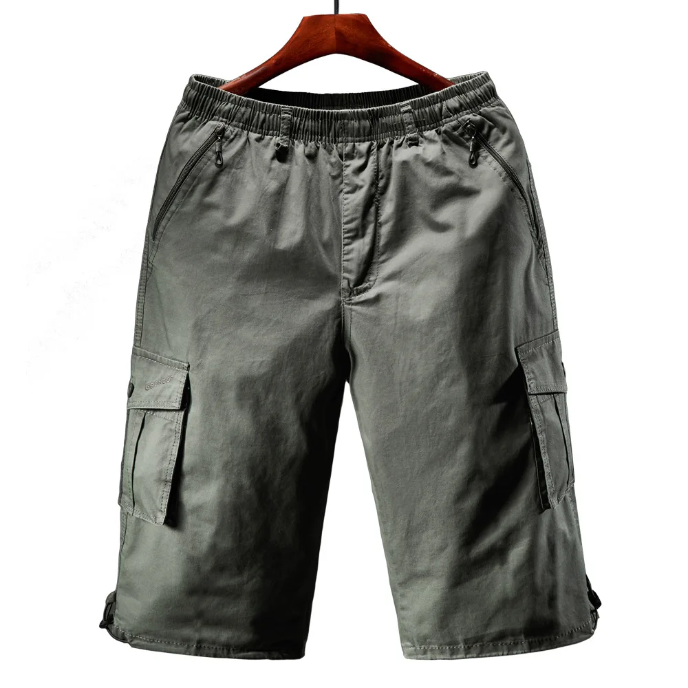 Cargo Shorts Men Zipper Pocket Many Men's Breeche Long Length 3/4 Capri Short Pant Cotton Bermuda Summer 2021 casual Male Shorts
Cargo Shorts Men Zipper Pocket Many Men's Breeche Long Length 3/4 Capri Short Pant Cotton Bermuda Summer 2021 casual Male Shorts