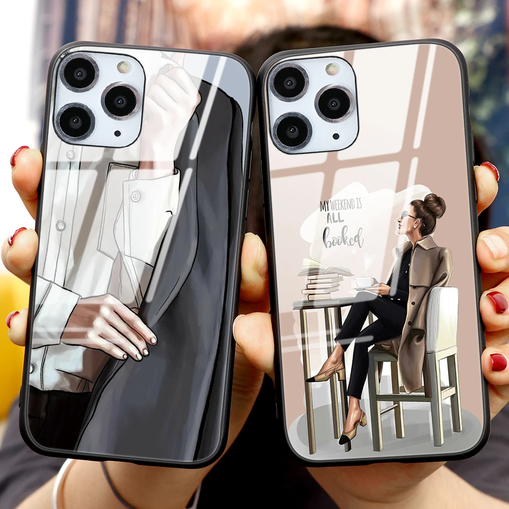 Новогодний мультяшный чехол с принтом "Санта Клаус" для iphone X 6 6S 7 8 Plus