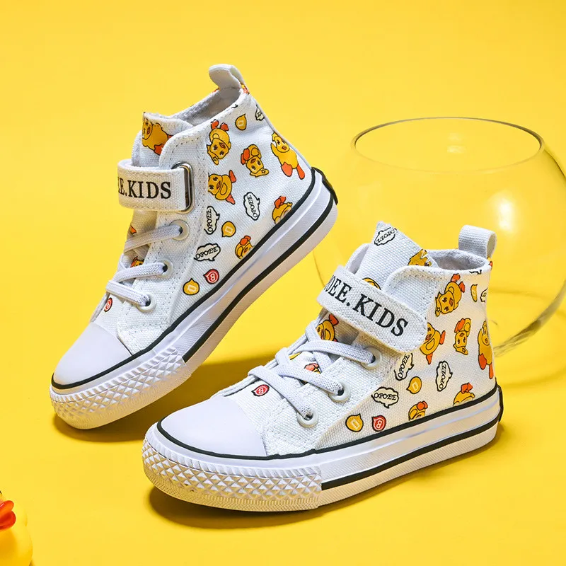 Little Yellow Duck Children's Canvas Shoes 2021 High-top Girls Casual Shoes Korean Cloth Shoes Sports Shoes Fashion Shoes
Little Yellow Duck Children's Canvas Shoes 2021 High-top Girls Casual Shoes Korean Cloth Shoes Sports Shoes Fashion Shoes
