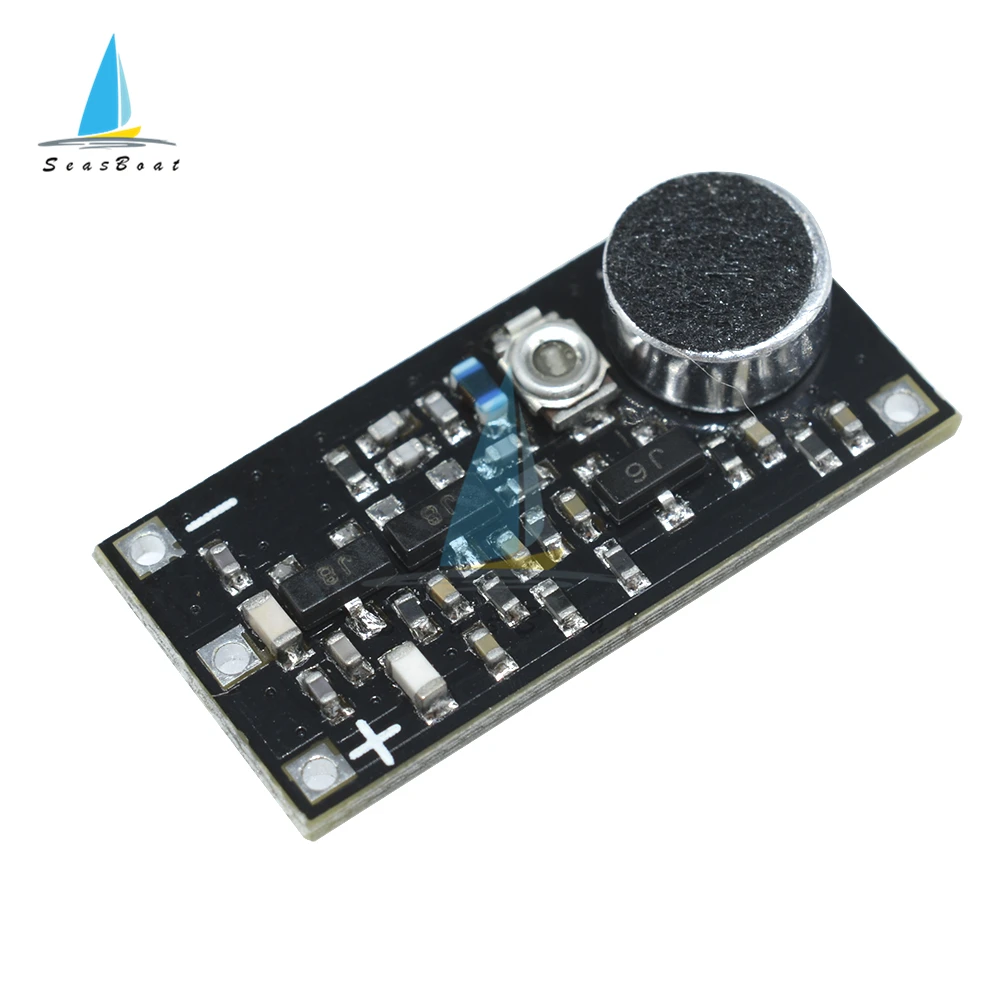 

88-115MHz 100M FM Wireless Microphone Surveillance Transmitter Module Board For Arduino Adjustable Capacitor DC 2V-9V 9mA