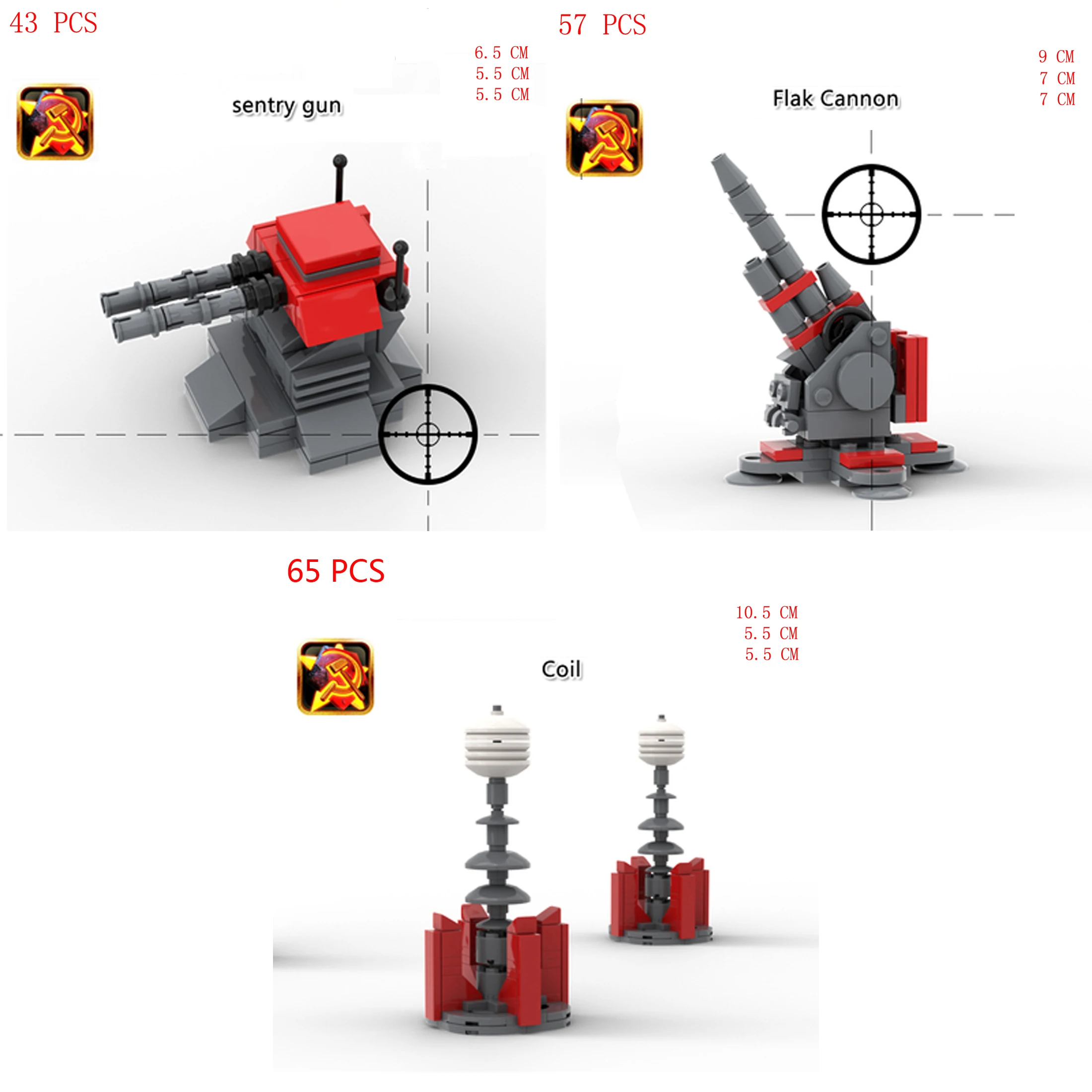 hot military WW2 Red alertes Soviet Army sentry gun Flak Cannon magnet Coil war equipment Building block weapon bricks toys gift
hot military WW2 Red alertes Soviet Army sentry gun Flak Cannon magnet Coil war equipment Building block weapon bricks toys gift