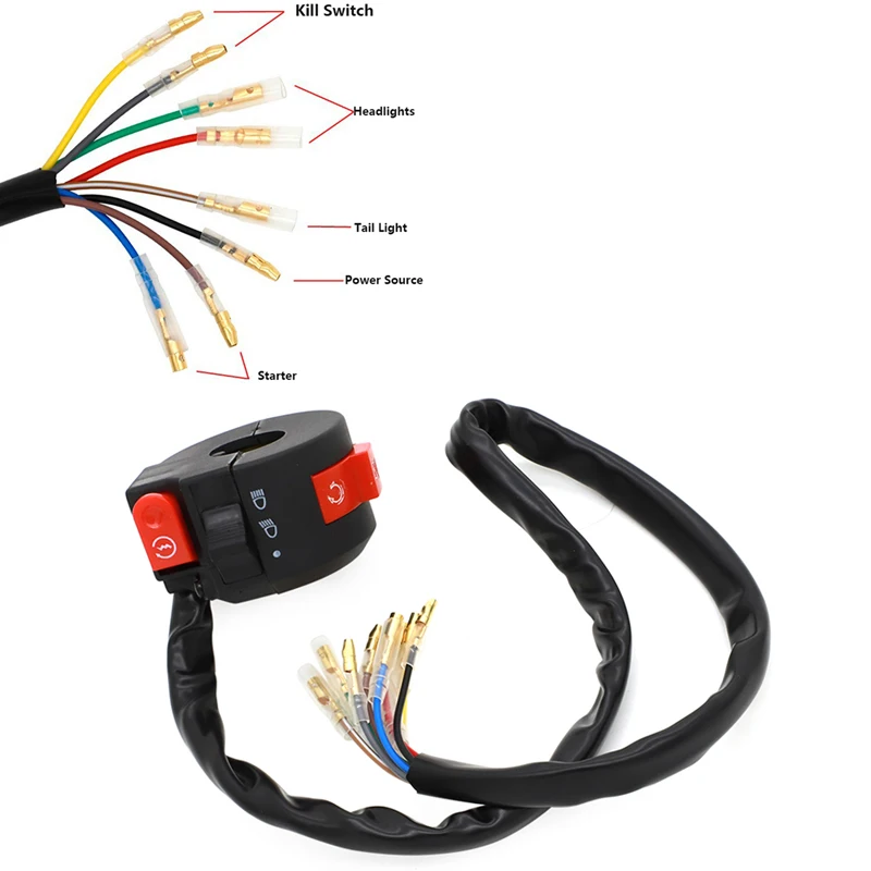 ATV Handlebar Mount Lights Start Stop Kill Switch Assembly For Honda ATC 110 125M 185S ATC200 ATC 200 E ES M S R 35200-958-013
ATV Handlebar Mount Lights Start Stop Kill Switch Assembly For Honda ATC 110 125M 185S ATC200 ATC 200 E ES M S R 35200-958-013