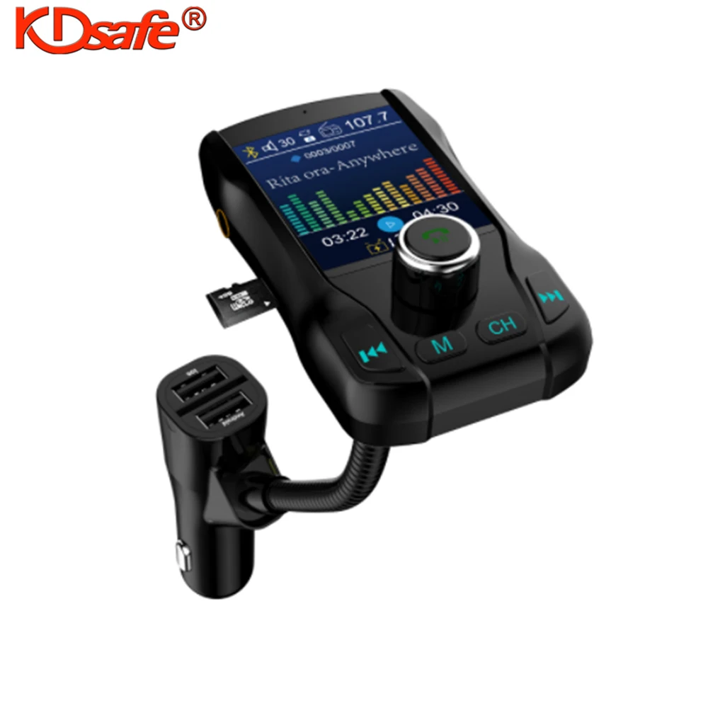 KDsafe 1.8-inch Color Screen Car MP3 Music Player AUX Navigation Talk Charging Multi-function FM Transmitter Car Charger
KDsafe 1.8-inch Color Screen Car MP3 Music Player AUX Navigation Talk Charging Multi-function FM Transmitter Car Charger