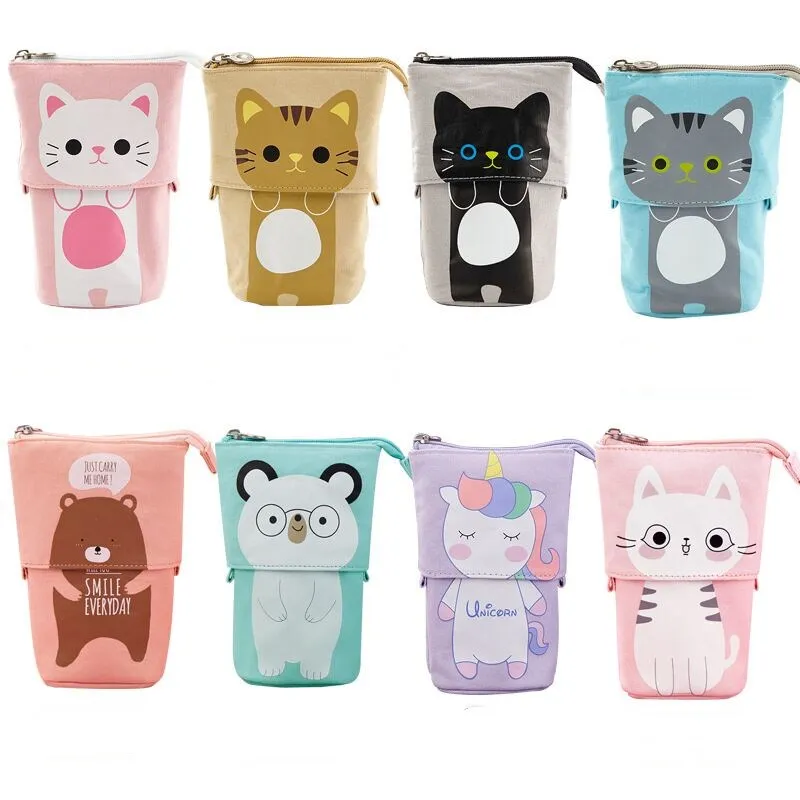 Pen Case Canvas Cat Telescopic Pencil Pouch Bag Cartoon Cute Stationery Box with Zipper Closure Pencil Case Cartoon Cat Bag
Pen Case Canvas Cat Telescopic Pencil Pouch Bag Cartoon Cute Stationery Box with Zipper Closure Pencil Case Cartoon Cat Bag