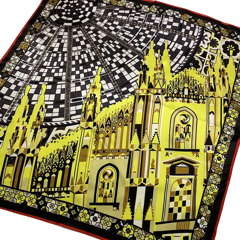 Scarf Women Luxury SHARFAM Silk Pareos de playa mujer Winter female Pareos Square scarf SFSK021
Scarf Women Luxury SHARFAM Silk Pareos de playa mujer Winter female Pareos Square scarf SFSK021