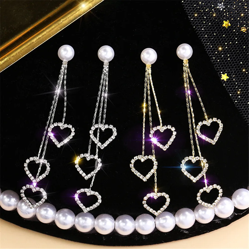 Needle Love Heart Tassel Earrings Female Temperament Korean Fashion Wild Earrings Retro Pearl Earrings
Needle Love Heart Tassel Earrings Female Temperament Korean Fashion Wild Earrings Retro Pearl Earrings