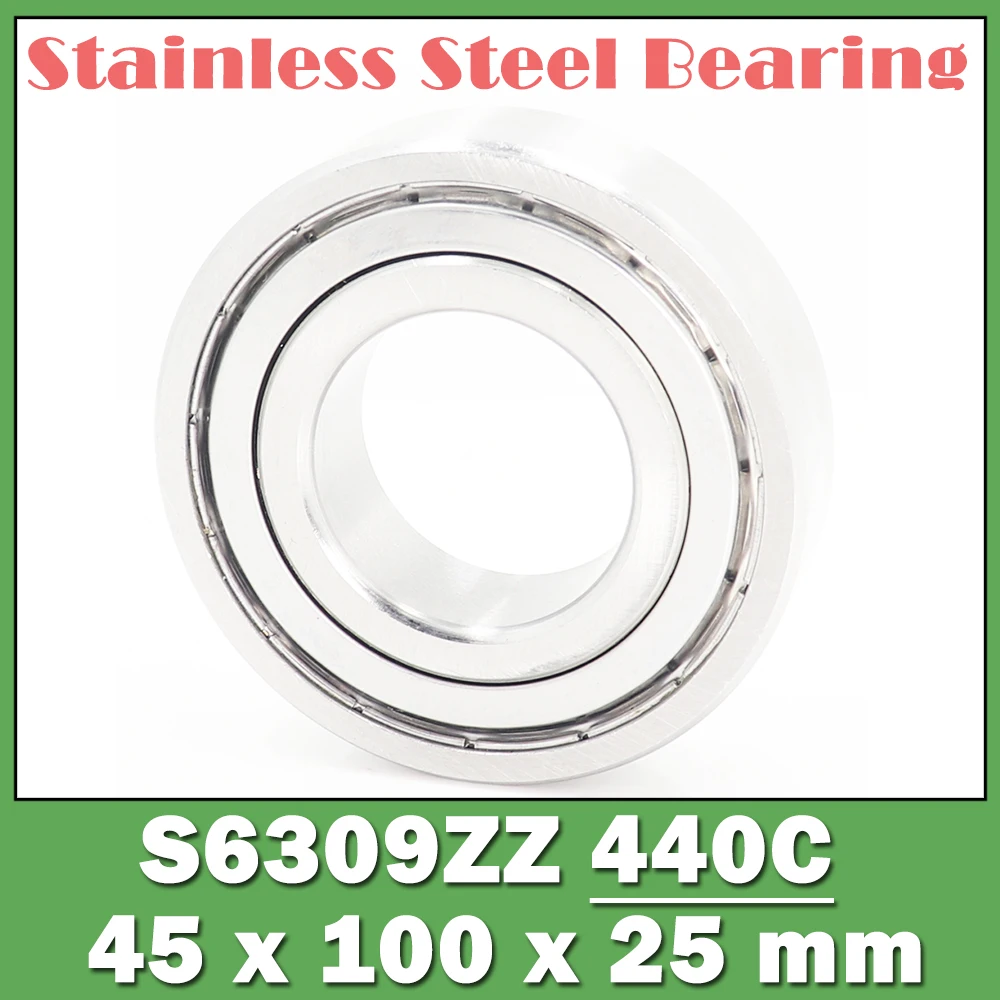S6309ZZ Bearing 45*100*25 mm ( 1 PC ) S6309 Z ZZ S 6309 440C Stainless Steel S6309Z Ball Bearings
S6309ZZ Bearing 45*100*25 mm ( 1 PC ) S6309 Z ZZ S 6309 440C Stainless Steel S6309Z Ball Bearings