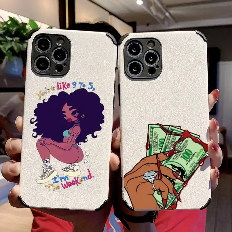 Black girl money Phone Case Lambskin Leather For iphone 12 11 8 7 6 XR X XS PLUS MINI PLUS PRO MAX Shockproof
Black girl money Phone Case Lambskin Leather For iphone 12 11 8 7 6 XR X XS PLUS MINI PLUS PRO MAX Shockproof