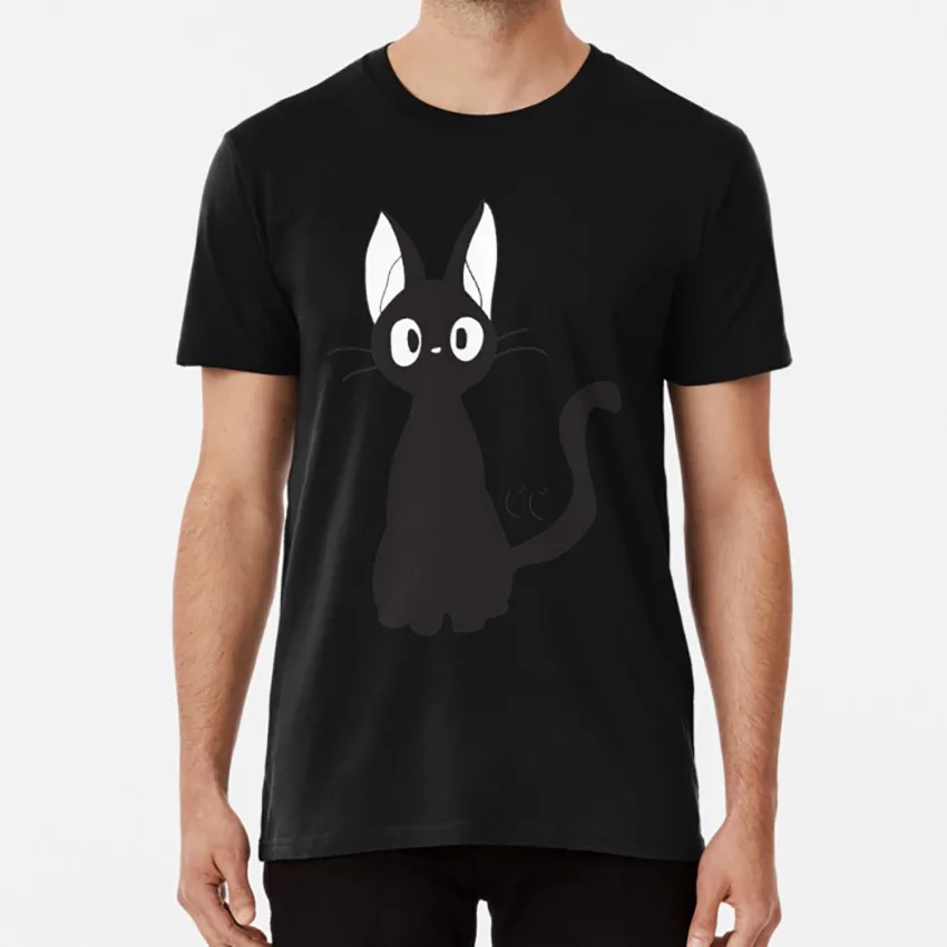 JiJi Kikis служба доставки футболка kikis kiki jiji stuogibli hayao miyazaki tokyo japan cute cat|Мужские