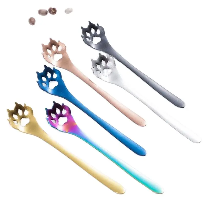 0 Stainle Steel Coffee SpoonVacuum Plating DogClaw Coffee Stirring Spoon ong Handle Tea Spoon Flatware
0 Stainle Steel Coffee SpoonVacuum Plating DogClaw Coffee Stirring Spoon ong Handle Tea Spoon Flatware