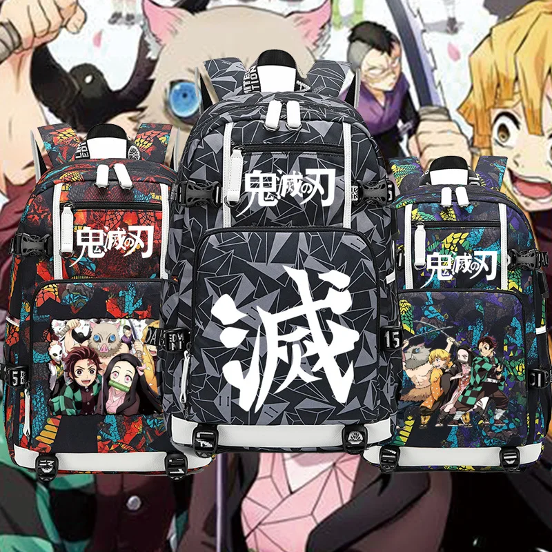 Schoolbag Anime Demon Slayer backpack Men and Women Travel backpack Kamado Tanjirou Middle School Students Printed Fashion Bag
Schoolbag Anime Demon Slayer backpack Men and Women Travel backpack Kamado Tanjirou Middle School Students Printed Fashion Bag