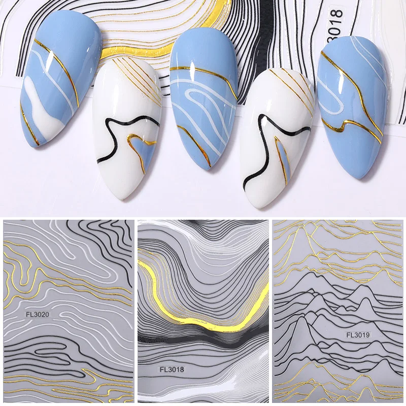 1 Sheet Holo Black Gold 5D Nail Sticker Decal Tassel Strip Line Slider Foils Adhesive Nail Art Decoration
1 Sheet Holo Black Gold 5D Nail Sticker Decal Tassel Strip Line Slider Foils Adhesive Nail Art Decoration