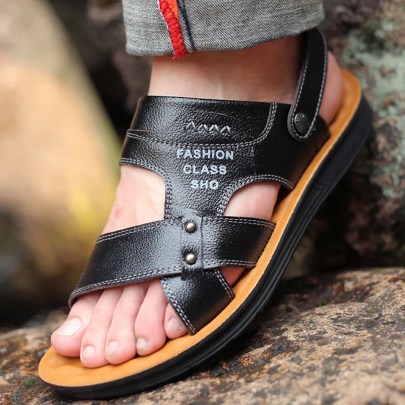 Men Sandals Summer Genuine Leather Roman Sandals Male Casual Shoes Beach Flip Flops Men Fashion Outdoor Slippers Shoes
Men Sandals Summer Genuine Leather Roman Sandals Male Casual Shoes Beach Flip Flops Men Fashion Outdoor Slippers Shoes