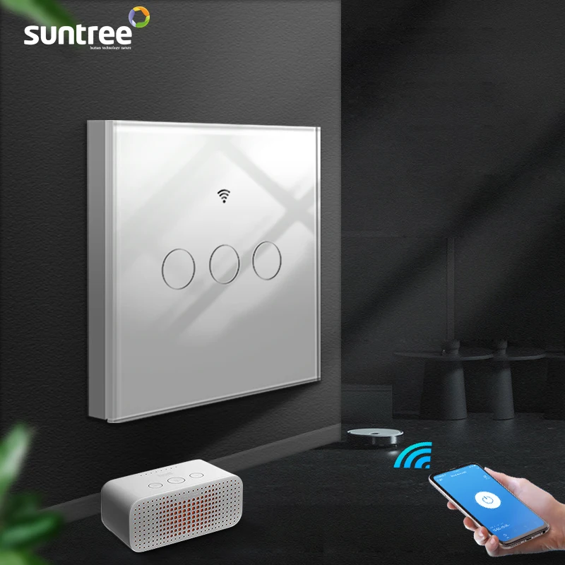 WiFi Smart Light Touch Switch No Neutral Wire Required Smart Life Tuya APP control Alexa Google Home Compatible 1/2/3 Gang EU U
WiFi Smart Light Touch Switch No Neutral Wire Required Smart Life Tuya APP control Alexa Google Home Compatible 1/2/3 Gang EU U