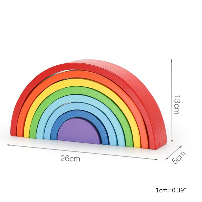Wooden Colorful Rainbow Building Blocks Montessori Toy Arch Bridge Kids Assemble Bricks Stacker Puzzle
Wooden Colorful Rainbow Building Blocks Montessori Toy Arch Bridge Kids Assemble Bricks Stacker Puzzle