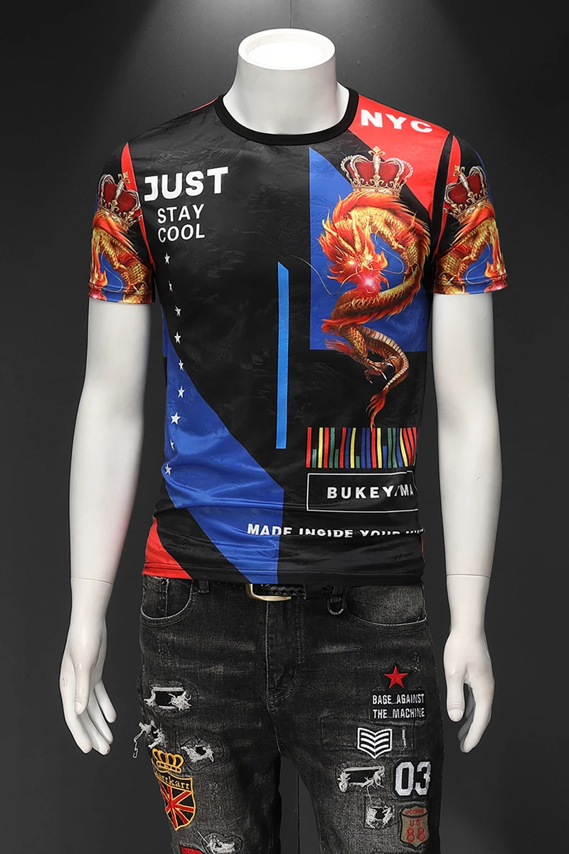Brand Crown Printed T Shirt Men Plus Size 7xl Summer Short Sleeve T Shirts Funny Streetwear Casual T-Shirt O-neck Tops Tees
Brand Crown Printed T Shirt Men Plus Size 7xl Summer Short Sleeve T Shirts Funny Streetwear Casual T-Shirt O-neck Tops Tees