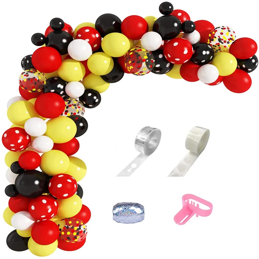 128pcs Mickey Mouse Party Supplies Latex Balloons Set For Kids Happy Birthday Party Decorations Baby Shower Anniversaire Favors
128pcs Mickey Mouse Party Supplies Latex Balloons Set For Kids Happy Birthday Party Decorations Baby Shower Anniversaire Favors