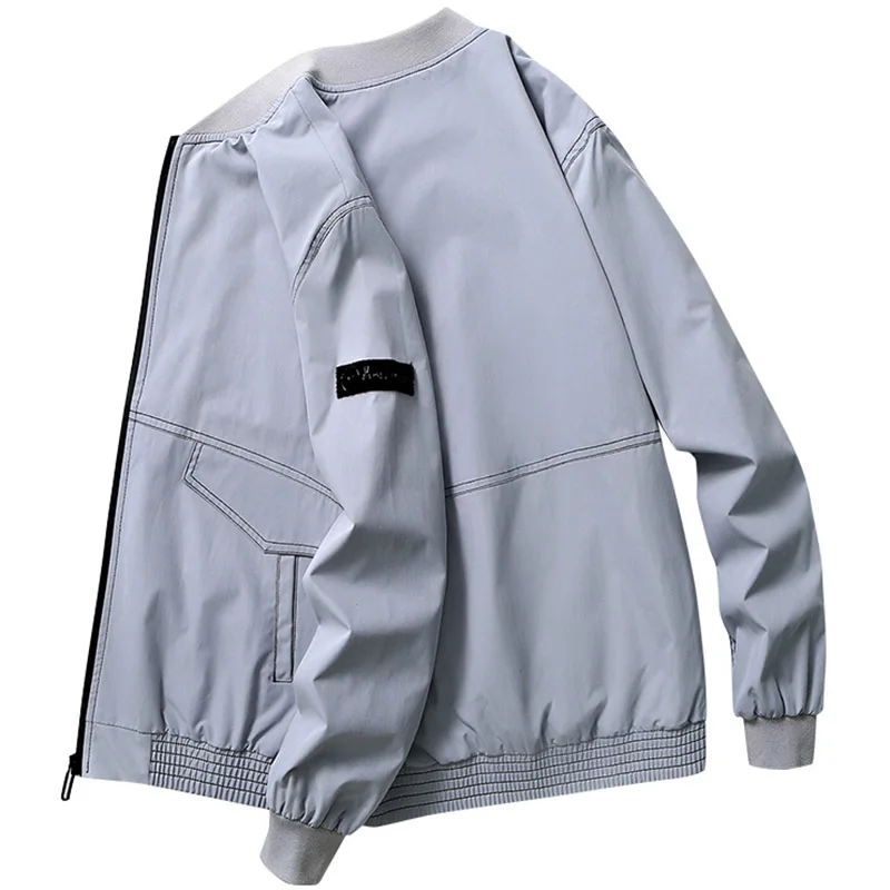 2021 New Spring Autumn Men's Short Casual Jacket Zipper Black Light Gray High Quality Outwear Simple Solid Color Stand-Up Collar
2021 New Spring Autumn Men's Short Casual Jacket Zipper Black Light Gray High Quality Outwear Simple Solid Color Stand-Up Collar