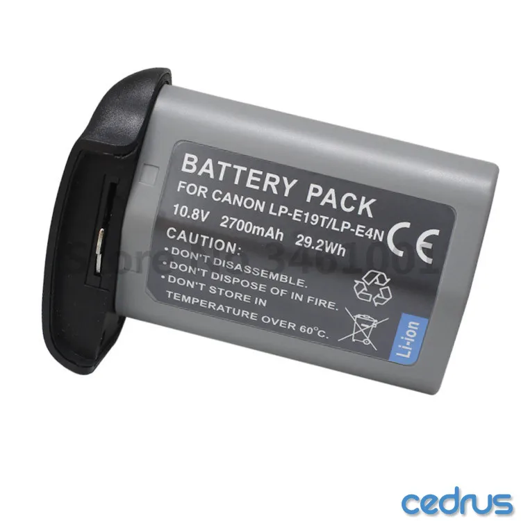Cedrus LP-E4 LPE4N Full Decoded Battery LP-E4 LP-E4N LPE4N for Canon EOS 1DX MARK 2, 1DX , 1DS MARK 3,1D MARK 3,1D MARK 4.
Cedrus LP-E4 LPE4N Full Decoded Battery LP-E4 LP-E4N LPE4N for Canon EOS 1DX MARK 2, 1DX , 1DS MARK 3,1D MARK 3,1D MARK 4.