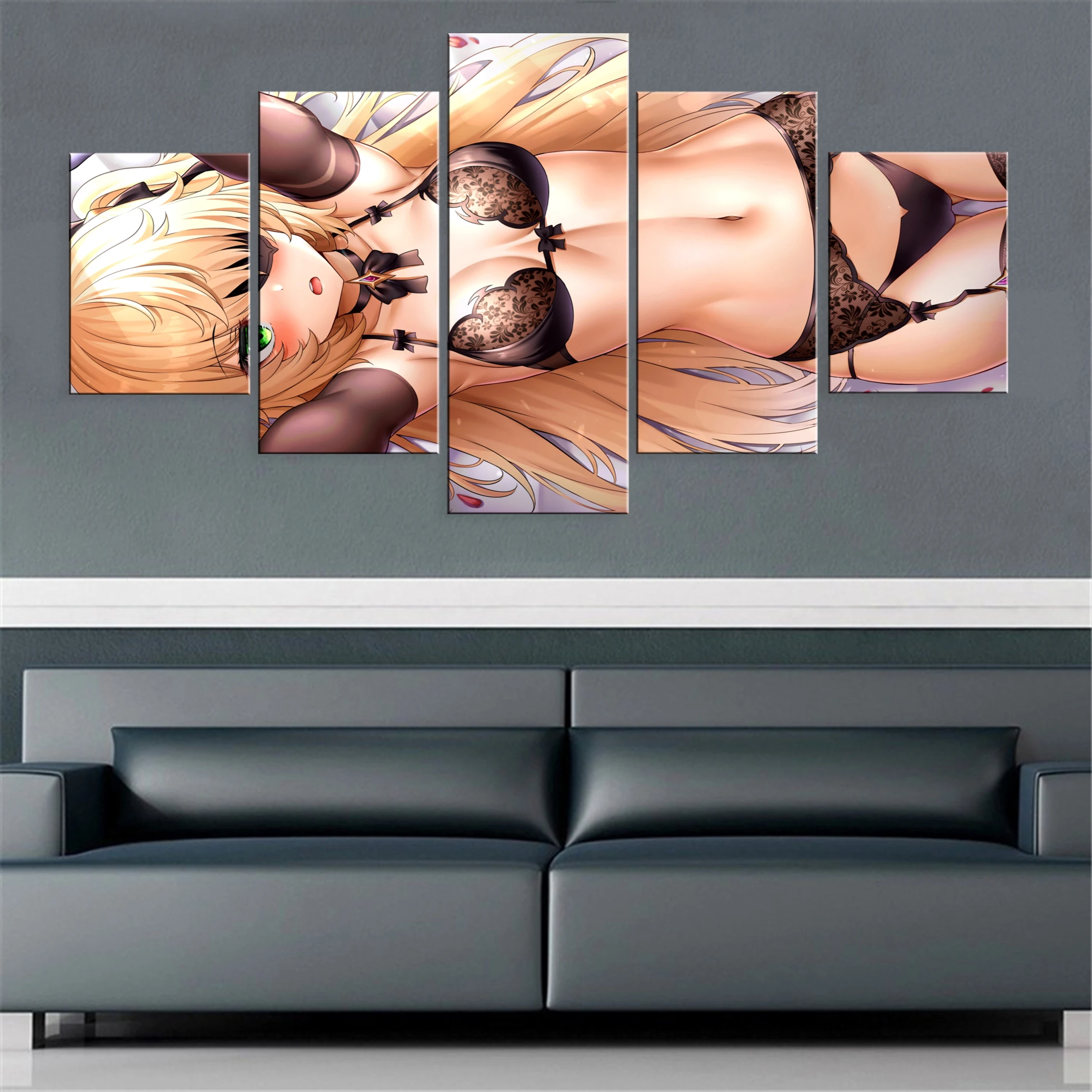 Anime Bikini Girl 5 Piece Canvas Painting Poster Beauty Framework Wall Artwork Decor Modular Decoration Picture For Home
Anime Bikini Girl 5 Piece Canvas Painting Poster Beauty Framework Wall Artwork Decor Modular Decoration Picture For Home